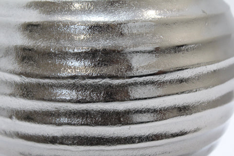 2736- Round Antique Nickel Ombre Aluminium Vase Small 4