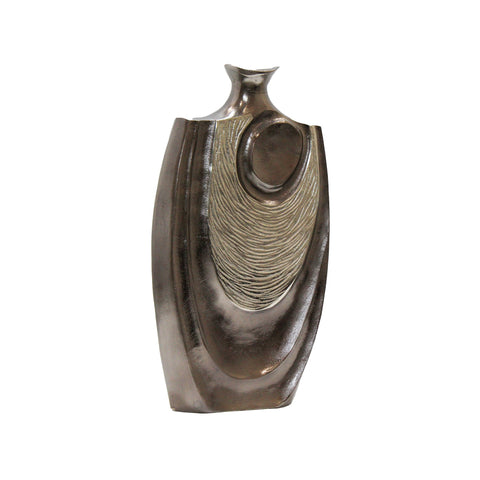 3185_Large_Antique_Nickel_Silver_Aluminium_Vase_C