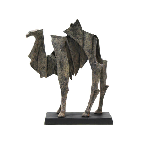 3186_Large_Mahogany_Patina_Black_Aluminium_Camel_Sculpture_D