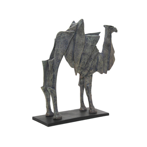 3240_Small_Mahogany_Patina_Black_Aluminium_Camel_Sculpture_D