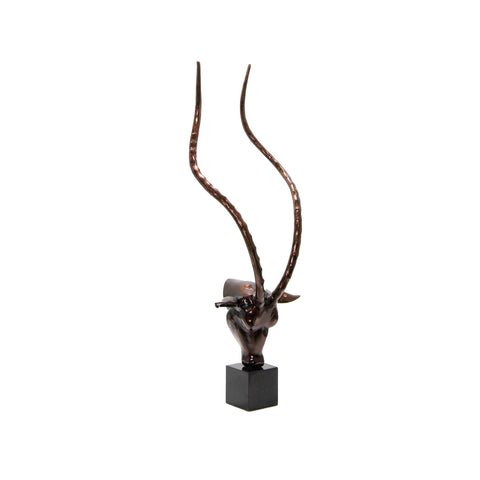 3606_Small_Windsor_Gloss_Aluminium_Deer_Sculpture_With_Granite_Base_C