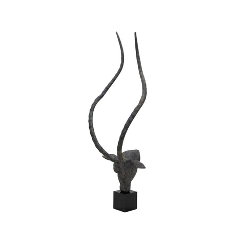 3607_Large_Mahogany_Patina_Aluminium_Deer_Sculpture_With_Granite_Base_D