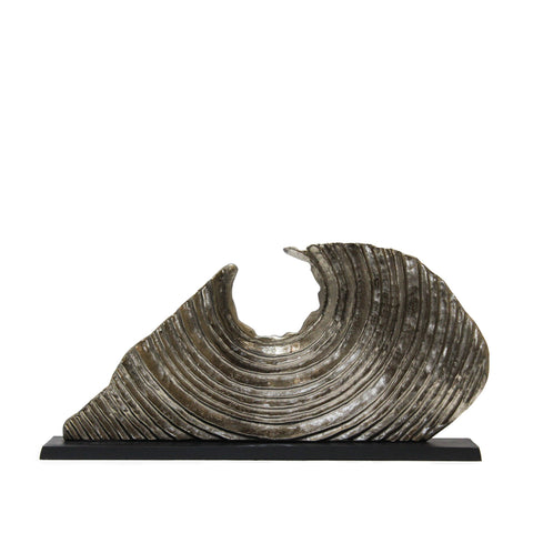 3668_Aged_Brass_Black_Base_Aluminium_Round_Sculpture_B