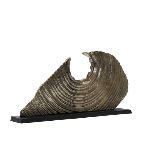 3668_Aged_Brass_Black_Base_Aluminium_Round_Sculpture_C