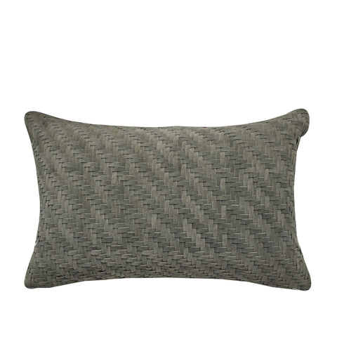 40612-B_Grey_Suede_Leather_Cushion_A