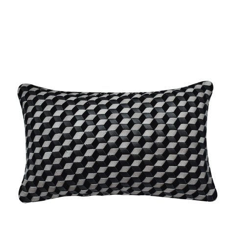 40663-B_Black_and_Ivory_Suede_Leather_Cushion_A