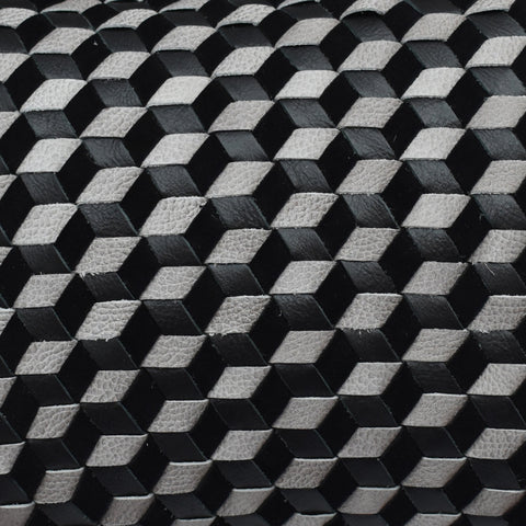 40663-B_Black_and_Ivory_Suede_Leather_Cushion_D