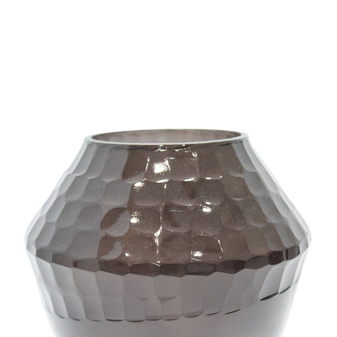 51898_Small_Bronze_Glory_Blown_Glass_and_Hand_Carved_Vase_C