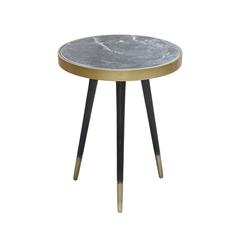 Asher - Large Black and Gold Side Table - 10251 - Mint