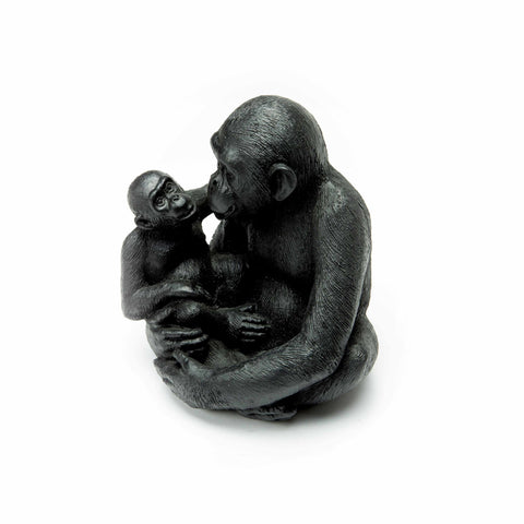 Baby and Adult Monkey Blue