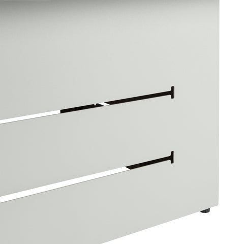 Capri Coffee Fire Pit Table - White Plain Glass - GA-F2020032A