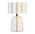 Carta White Stripe Table Lamp