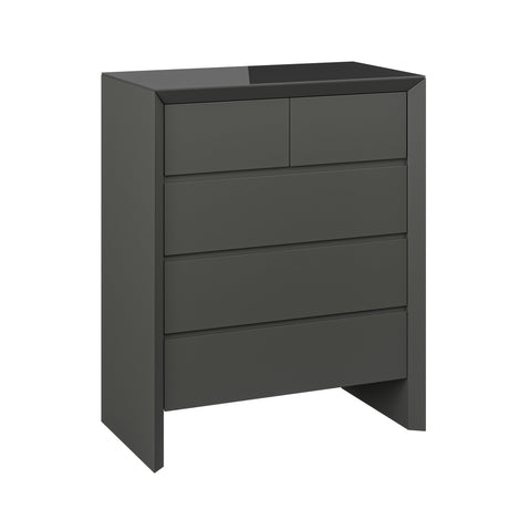 Elite - 3 + 2 Chest Matt Dark Grey - P1437DC10 - Mint