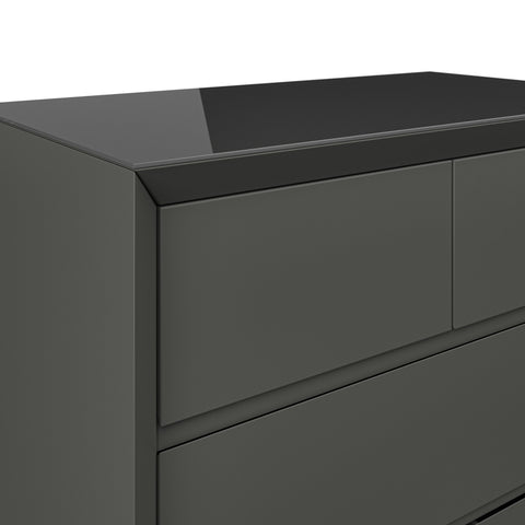 Elite - 3 + 2 Chest Matt Dark Grey - P1437DC10 - Mint