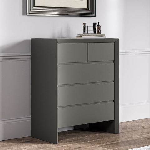 Elite - 3 + 2 Chest Matt Dark Grey - P1437DC10 - Mint