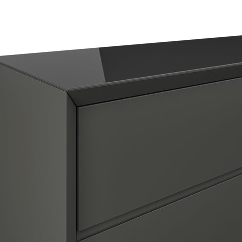 Elite - 6 Drawer Chest Matt Dark Grey - P1437DC12 - Mint