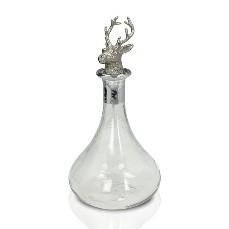 Glass Ships Decanter Stag Stopper