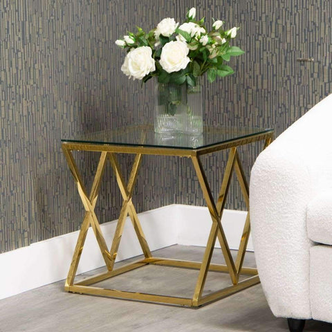 Harper - Side Table - Gold - CS-06G-1 - Mint