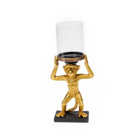 Gold Monkey with cylinder on Head