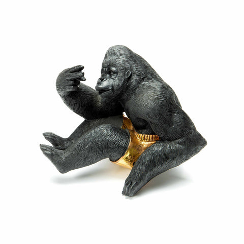 Gorilla with Gold Shorts