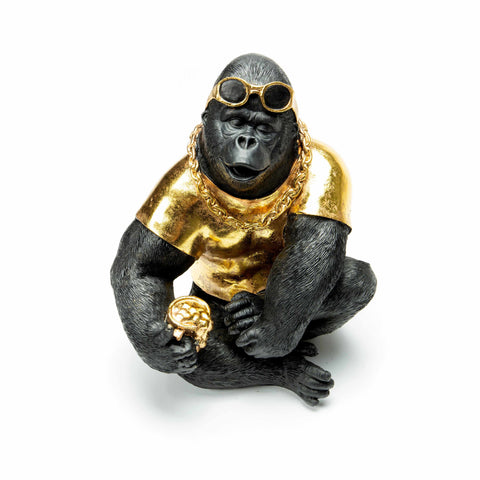 Gorilla with Gold T-shirt and sunglasses