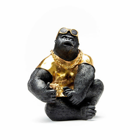 Gorilla with Gold T-shirt and sunglasses