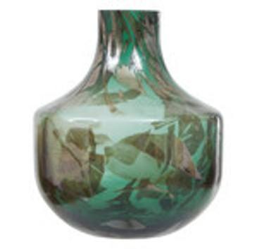 Herbie Large Green Glass Vase