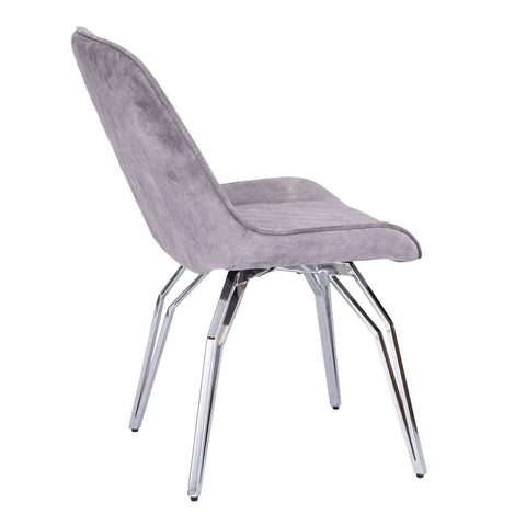 Mason Swivel Chair - Light Grey - Chrome - YT-2099KDS - Mint