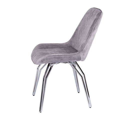 Mason Swivel Chair - Light Grey - Chrome - YT-2099KDS - Mint