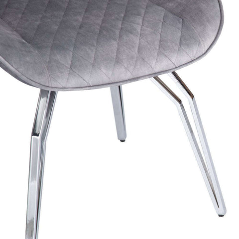 Mason Swivel Chair - Light Grey - Chrome - YT-2099KDS - Mint