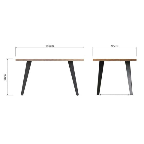 Melbourne - 1.4m Fixed Top Table