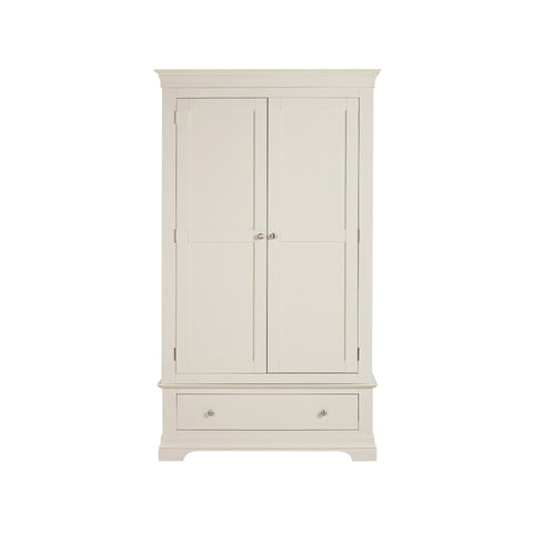 PRV_WD0202W_Provence_2_Door_Wardrobe_with_Drawer_Cream_A
