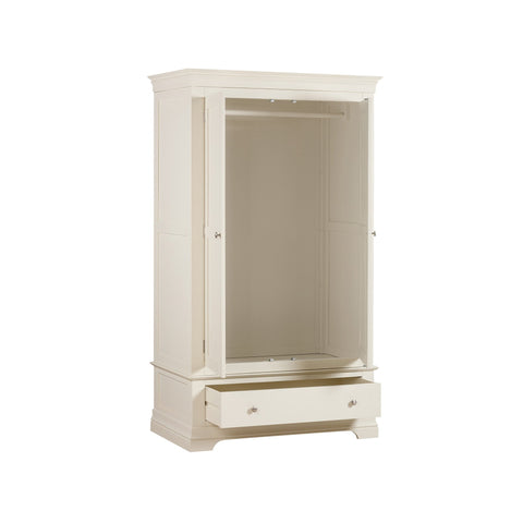 PRV_WD0202W_Provence_2_Door_Wardrobe_with_Drawer_Cream_E