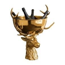 Punch Bowl Gold Stag