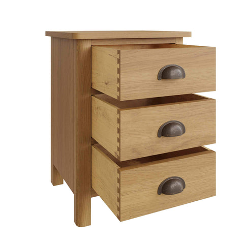 Roman - 3 Drawer Bedside