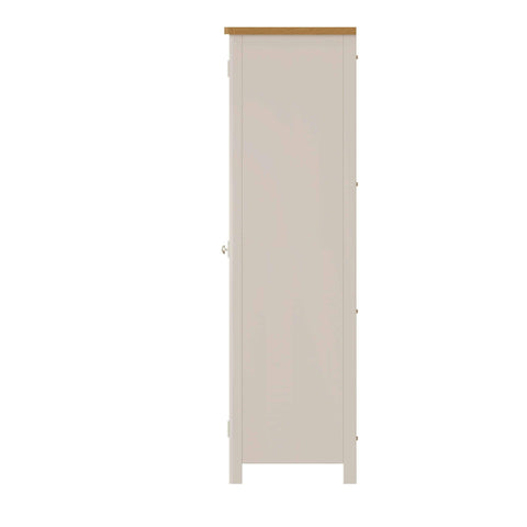 Roman Painted - 2 Door Full Hanging Wardrobe - Truffle