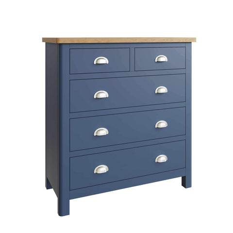 Roman Painted - 2 Over 3 Chest - Blue