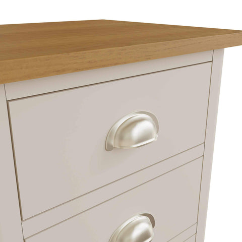 Roman Painted - 3 Drawer Bedside - Truffle