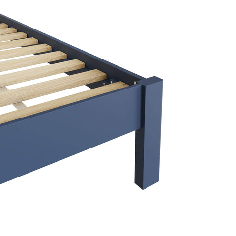 Roman Painted - King Bed - Blue