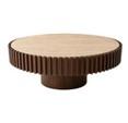 Round Mango wood coffee table