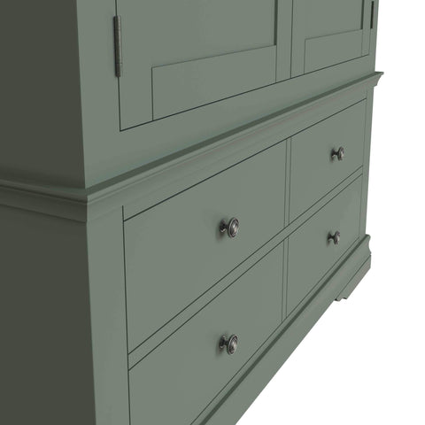 Swayne 2 Door 2 Drawer Wardrobe - Cactus Green