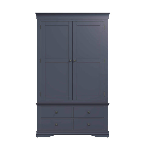 Swayne 2 Door 2 Drawer Wardrobe - Midnight Grey