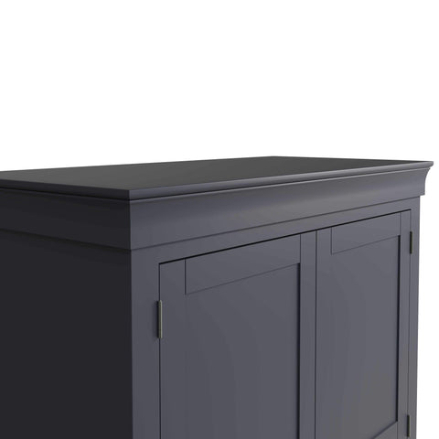 Swayne 2 Door 2 Drawer Wardrobe - Midnight Grey