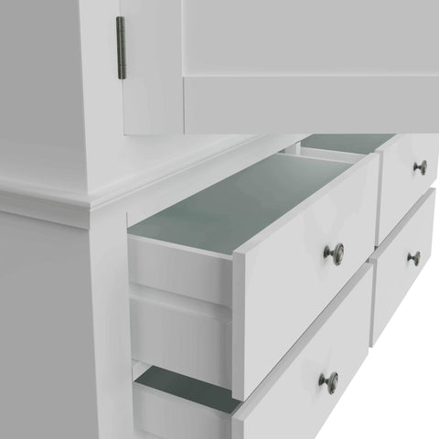 Swayne 2 Door 2 Drawer Wardrobe - White