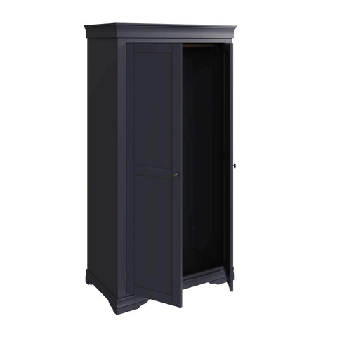 Swayne 2 Door Full Hanging Wardrobe - Midnight Grey