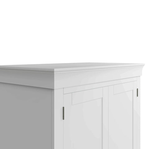 Swayne 2 Door Full Hanging Wardrobe - White