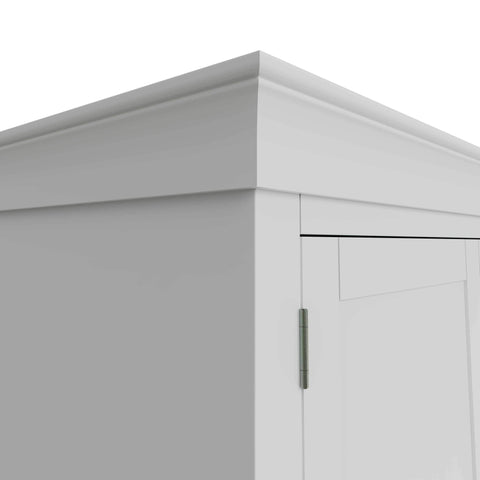 Swayne 3 Door 2 Drawer Wardrobe - White