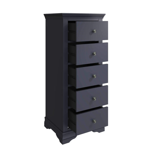 Swayne 5 Drawer Wellington - Midnight Grey