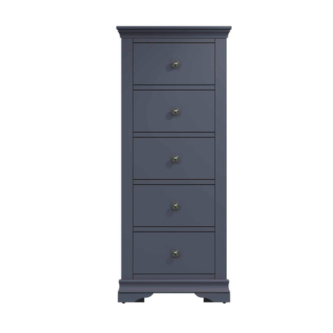 Swayne 5 Drawer Wellington - Midnight Grey