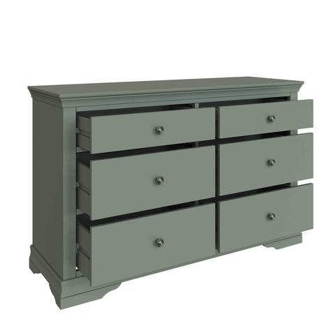 Swayne 6 Drawer Chest - Cactus Green